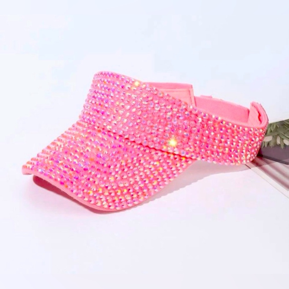 Rhinestone Sun Viser - Picture 2 of 3